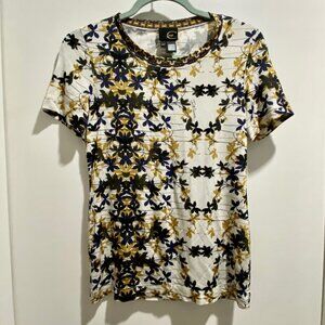 (2) Just Cavalli Roberto Cavalli Boho Cottage Floral Viscose Stretch Top XS/S